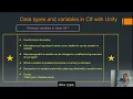 8 Data types Variables in Unity C