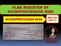 Unit 3 L5 Flag register of 8086 Microprocessor 8086 Flag register 8086 Microprocessor
