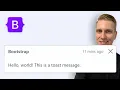 Add Toast and Initialize on Page Load in Bootstrap 5