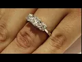 Past Present Future Round Diamond Ring