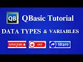 QBasic Tutorial-Data Types And Variables-QB64 Integer Long Single Double String In Hindi