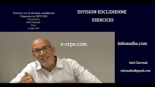 CRPE EXERCISES ON EUCLIDEAN DIVISION 
