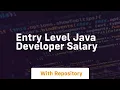 entry level java developer salary