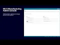 NX X Manufacturing admin console
