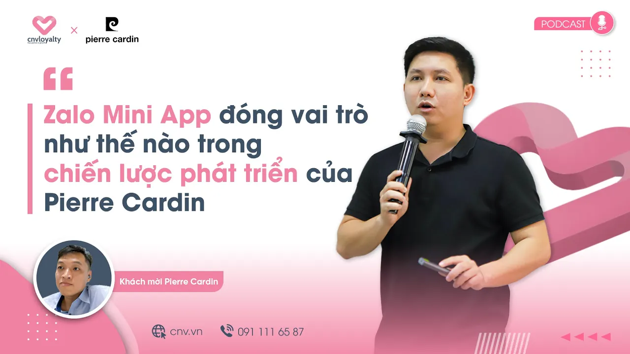 Outline Video CNV x Pierre Cardin: Vai trò của Mini App trong Chiến lược phát triển của thương hiệu thời trang
