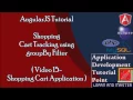 AngularJS Tutorial Shopping Cart 15 Shopping Cart Tracking using groupBy Filter