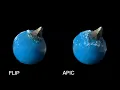 Blender FLIP Fluids FLIP vs APIC comparison