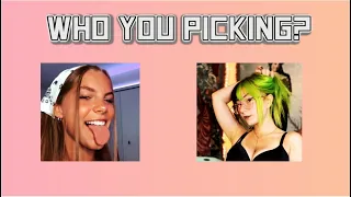 asking people on omegle who is the baddest female on tik tok and getting a sickk pump goth egg etc 