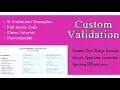 Custom Validation With Source Code Asp Core Codecanyon Scripts and Snippets