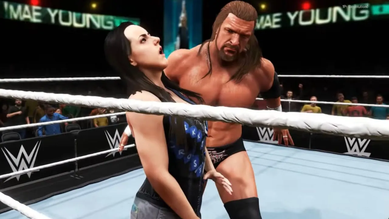 WWE 2K20: Nikki Cross vs Triple H '01 (DX), Intergender Wrestling