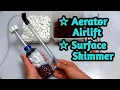 Lagu How to make aerator airlift with surface skimmer filter | Aerator airlift filter DIY | part 7