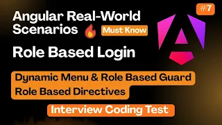 Angular Role-Based Login System Dynamic Menu Auth Guard Roles Permissions Real Project