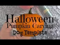 Halloween Pumpkin Carving Tutorial Dog Stencil