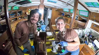 ⛵️It’s Finally time to clean the diesel tank of our sailboat [after 22 years] #101