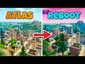 Reboot Royale VS Atlas OG Fortnite Map Comparison Creative 2 0