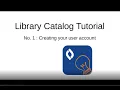 SRCSA library catalog tutorial Creating your user account