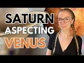 Saturn conjunct Venus Venus-Saturn Aspects in a Natal Chart