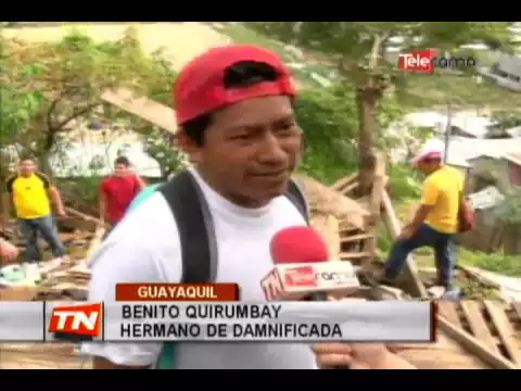 Vivienda de caña se derrumbó en Flor de Bastión por fuerte lluvia