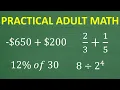 Basic Math for Adults - Can You Solve These 4 Real-World Problems