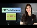 EJS Tutorial 05 Build a To-Do List App