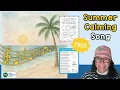 Summer Calming Song Free Coloring Page