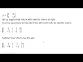 Linear Algebra Solving Linear Equation with Inverse Matrix