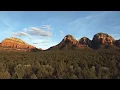 Sedona Mescal Trailhead Sunset Panorama
