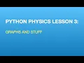 Python Physics Lesson 3 Graphs and Stuff