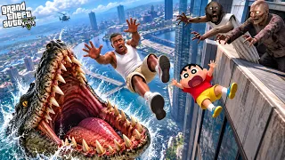 Shinchan & Franklin Escape Granny's House! π±π | GTA 5 Tamil Mods