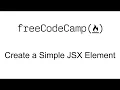 Create a Simple JSX Element