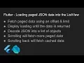 Flutter - Loading paged JSON data into the ListView