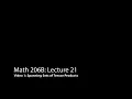 Spanning Sets of Tensor Products Algebra 2 Lecture 21 1