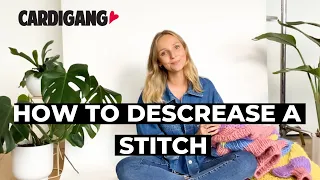 How to Decrease a Stitch Cardigang