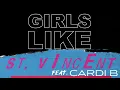 Maroon 5 - Girls Like You ft. Cardi B (St. Vincent Remix) (Audio)