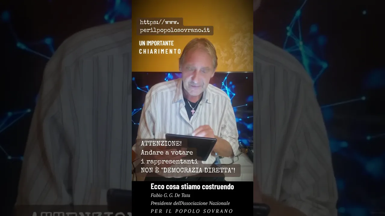 La Democrazia Diretta non è quella che vi hanno fatto vedere fin'ora