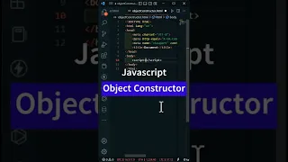 Javascript Object Constructor