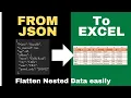 How to Import Flatten JSON in Excel using Power Query Step-by-Step Tutorial