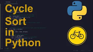 Cycle Sort Code in Python Sorting Algorithms Python Coding Tutorial Python Coding Interview