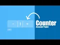 Increment Decrement Counter Button Javascript Project