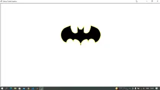 Create Batman logo using Python Turtle Batman - Python Programming