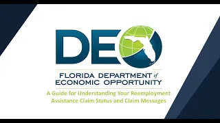 Reemployment Assistance Guide Understanding Your Claim Statuses and Messages