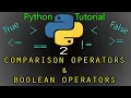 Comparison Operators Boolean Operators - Part 2