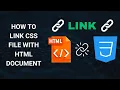 How to Link CSS File to HTML Document in Visual Studio Code 2024 Guide