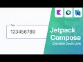 Character Count Limit on Text Field - Jetpack Compose