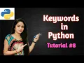 Keywords in Python python keywords in hindi python tutorial