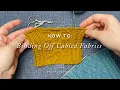 How to Knit Binding Off Over Cabled Fabrics Brooklyn Tweed