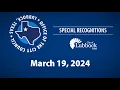 Special Recognitions Ceremony - March 19 2024