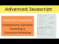 Hoisting in JavaScript variables functions Advanced JavaScript