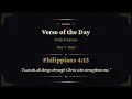 Verse of the Day for May 9 2026 - Philippians 4 13