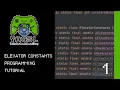 Creating Elevator Constants FRC Programming Tutorial Part 1